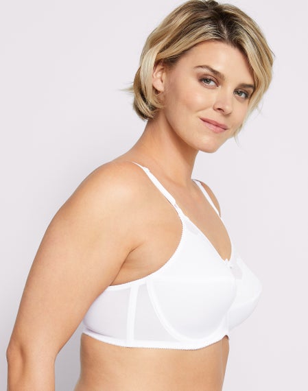 Bali Women's Flower Underwire Bra - Classic Light Beige Support & Comfort, Sizes Up To 50DDD