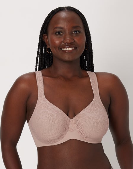 Bali Lilyette Comfort Lace Full Coverage Underwire Minimizer Bra Ly428