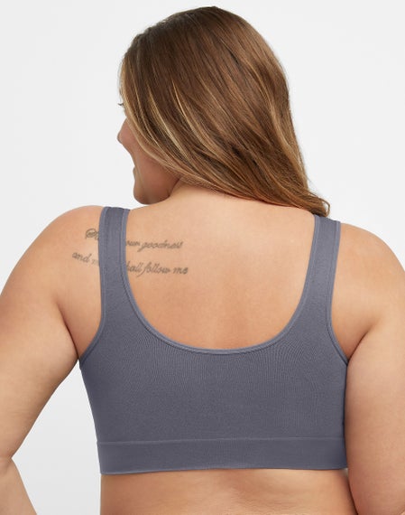 Just My Size Pure Comfort Seamless Wirefree Bra – Moisture Control & All-Day Support