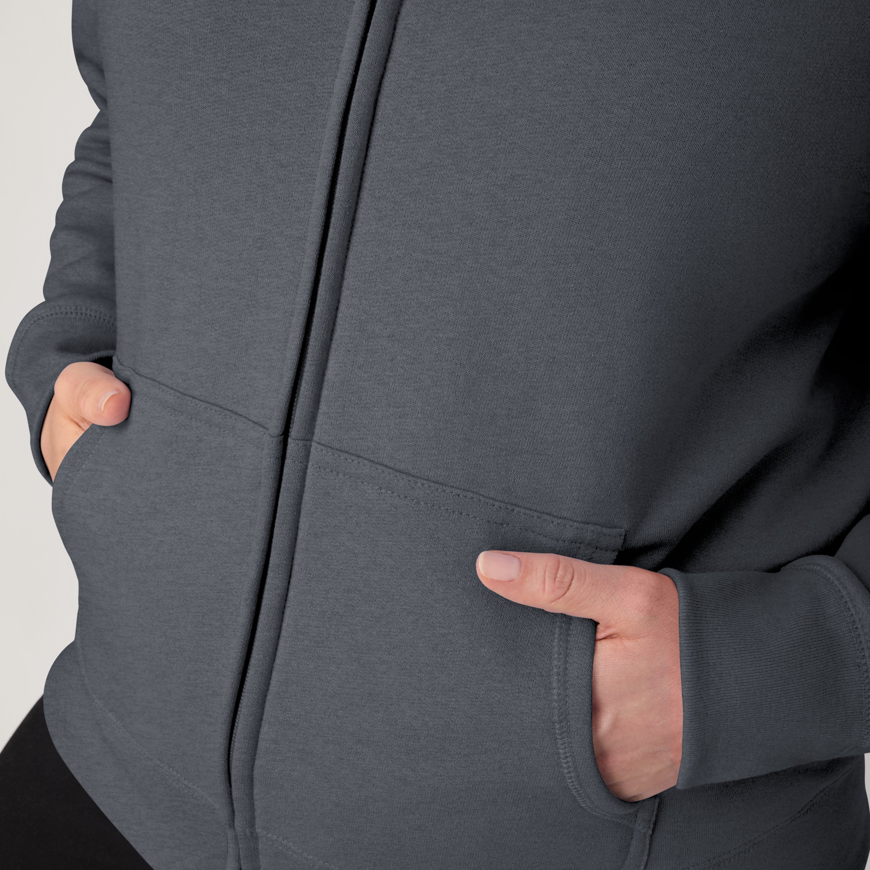 Hanes EcoSmart Women's Full-Zip Fleece Hoodie