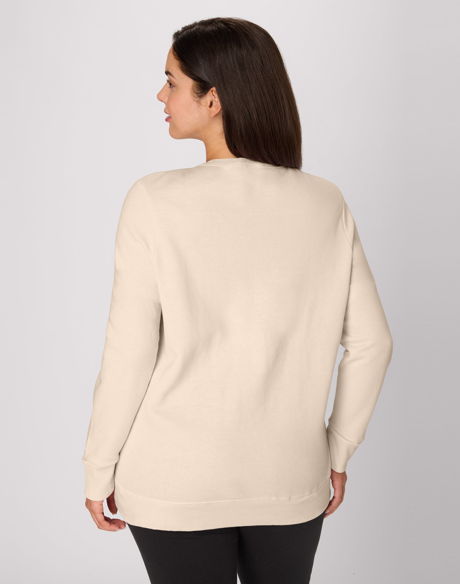 Hanes Just My Size EcoSmart Women's Fleece Sweatshirt, V-Notch