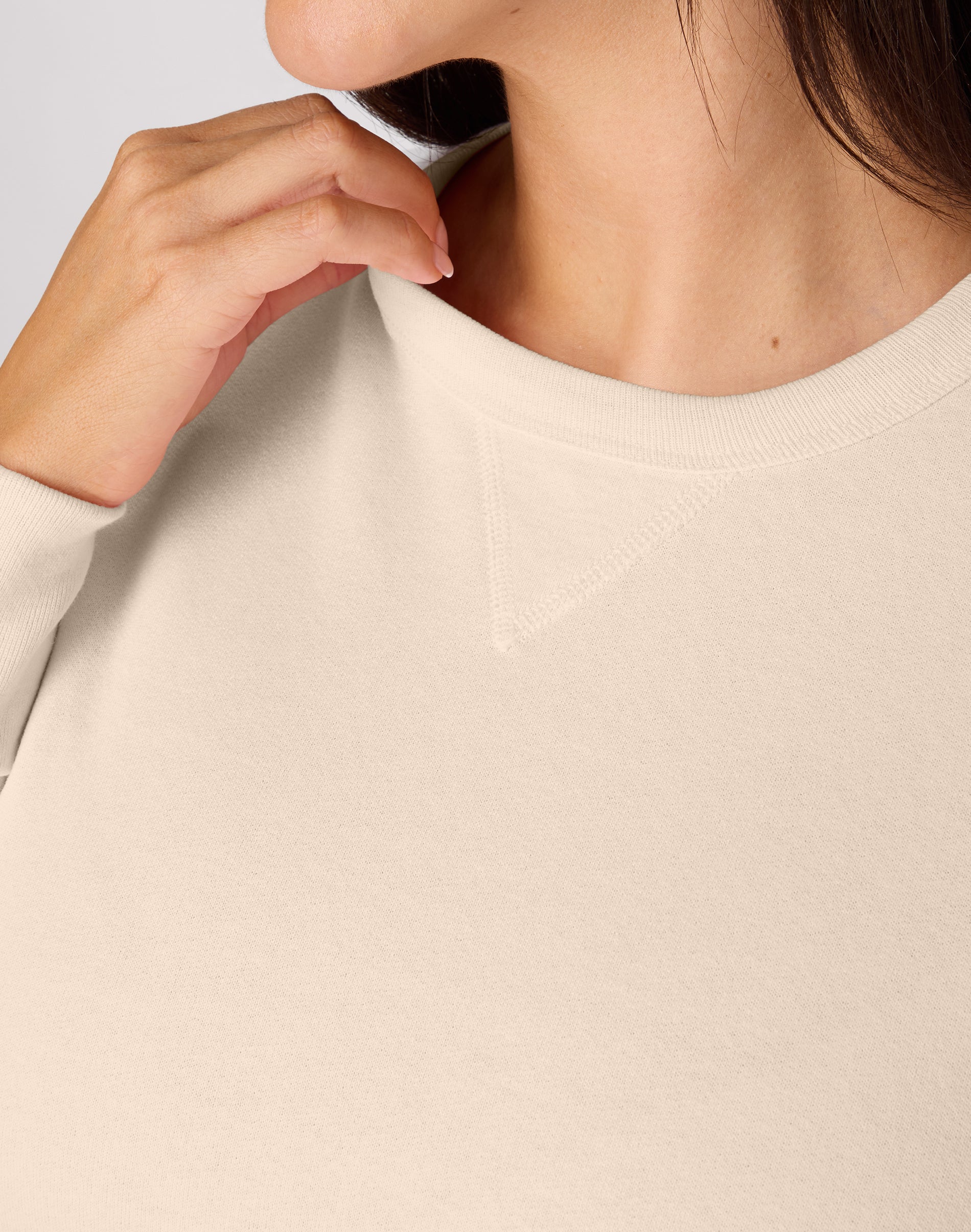 Hanes Just My Size EcoSmart Women's Fleece Sweatshirt, V-Notch