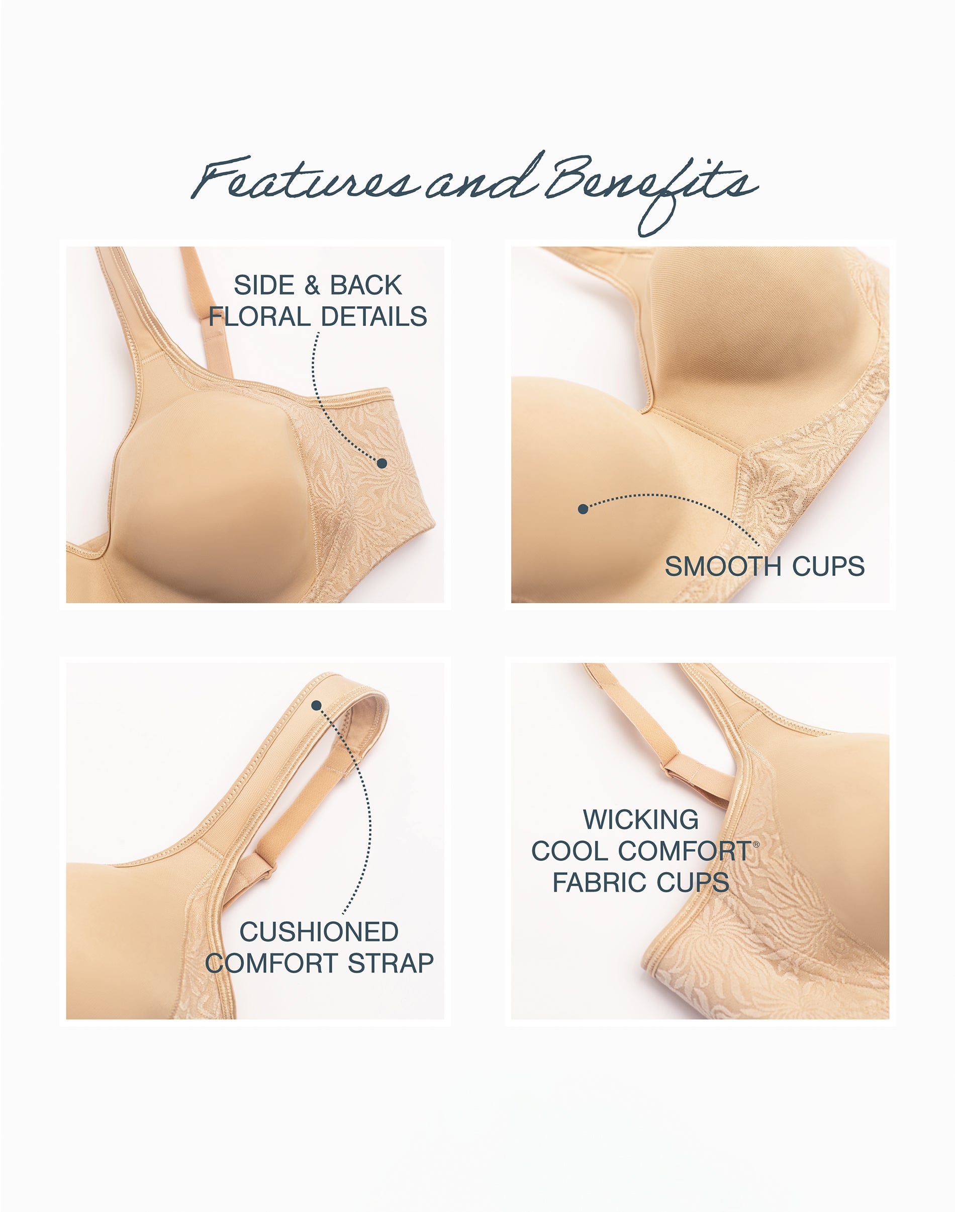 Playtex 18 Hour Side & Back Smoothing Wireless Bra