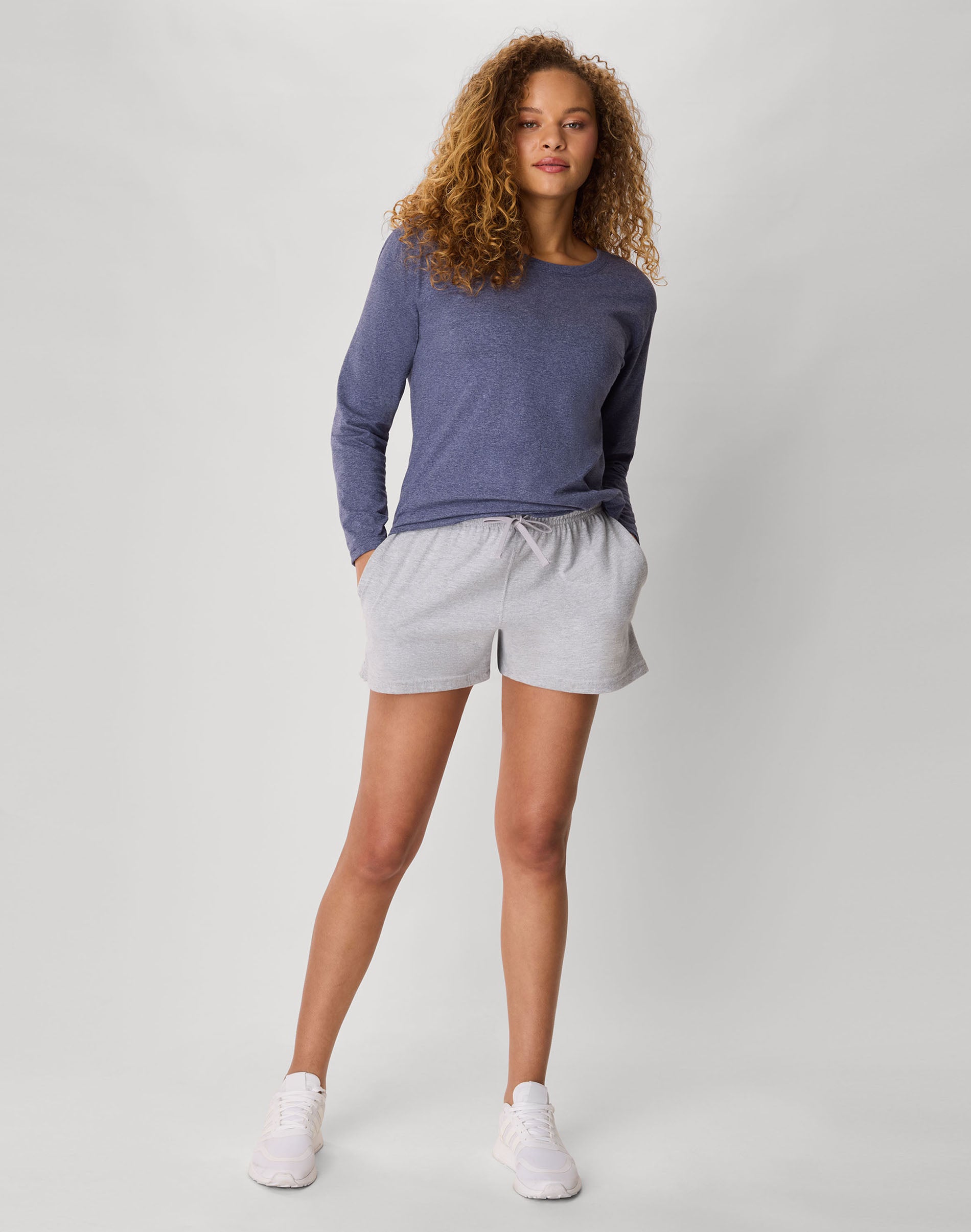 Hanes Originals Women's Cotton Jersey Shorts, 2.5